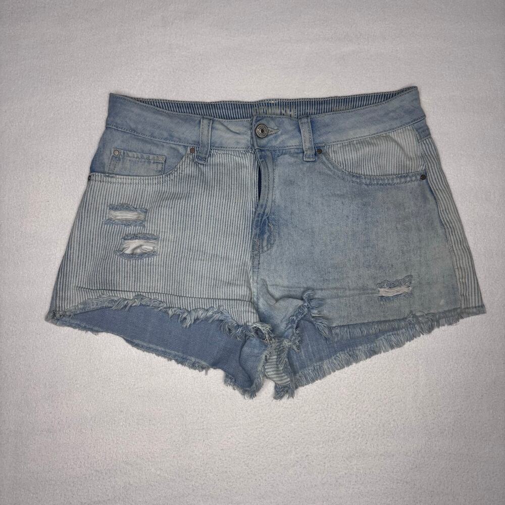 Light Blue Rewash Short Short